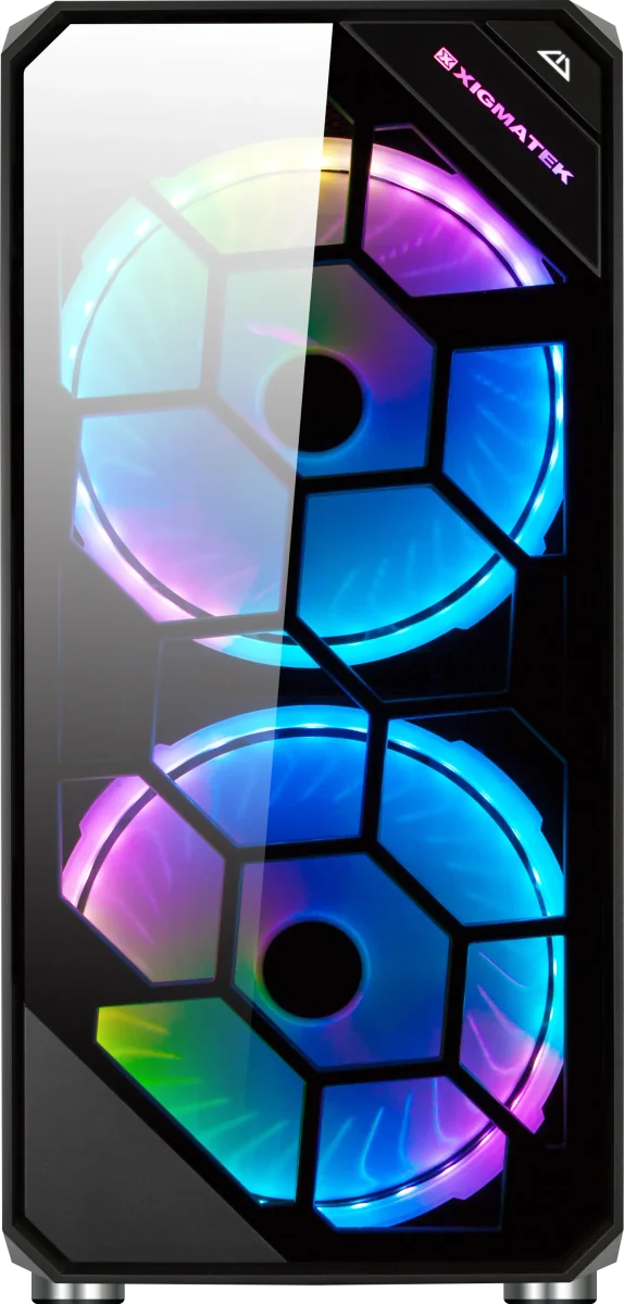 Boitier Grand Tour E-ATX Xigmatek Cloud Digital avec panneaux vitrés (Noir)