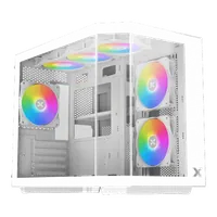Boitier Mini Tour Micro ATX Xigmatek Cloud M Digital avec panneaux vitrés (Blanc)