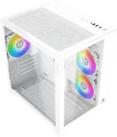 Boitier Mini Tour Micro ATX Xigmatek Cloud M Digital avec panneaux vitrés (Blanc) - 2