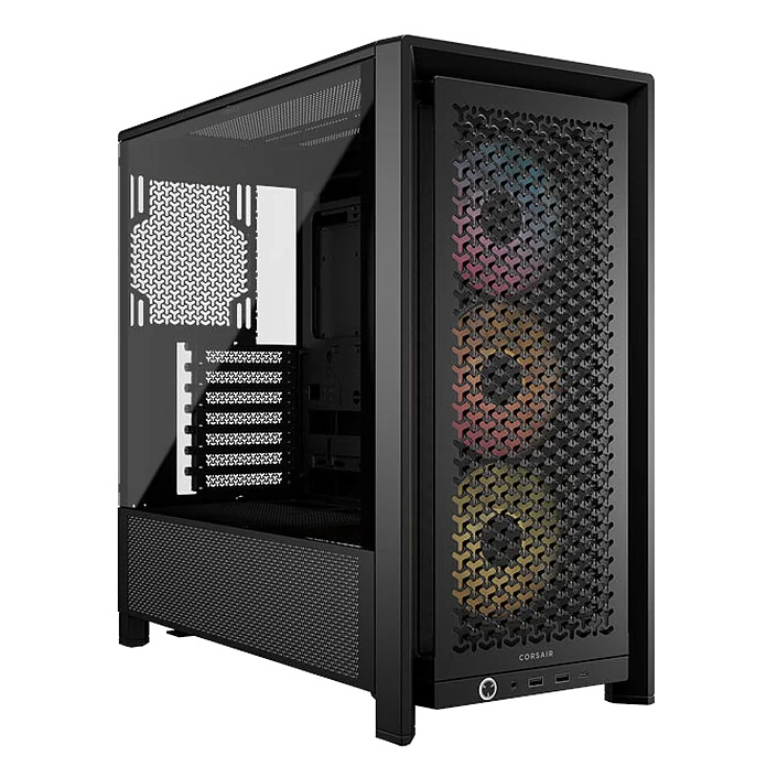 Boitier Moyen Tour ATX Corsair Frame 4000D RS RGB avec panneau vitré (Noir)