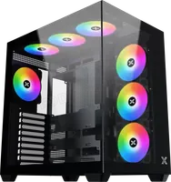 Boitier Moyen Tour ATX Xigmatek Aqua V Air RGB avec panneaux vitrés (Noir) - 3