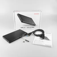 Axagon EE25-XA6 Boîtier de disques de stockage Boîtier disque dur/SSD Noir 2.5" - 9