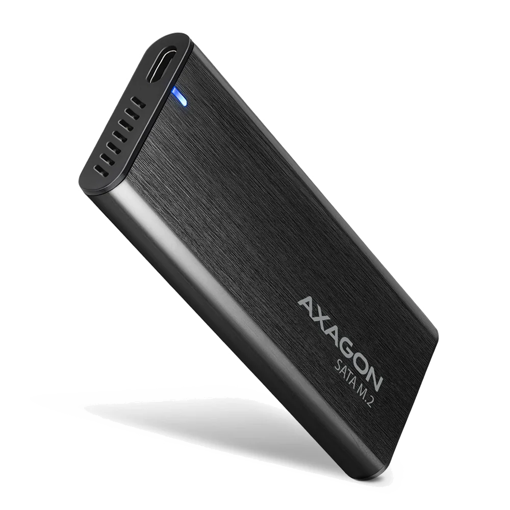 Axagon EEM2-SBC externes Gehäuse für M.2 SSDs USB-C 3.2 Gen 2 - schwarz Enceinte ssd Noir