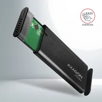 Axagon EEM2-SBC externes Gehäuse für M.2 SSDs USB-C 3.2 Gen 2 - schwarz Enceinte ssd Noir - 3