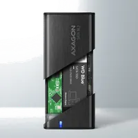 Axagon EEM2-SBC externes Gehäuse für M.2 SSDs USB-C 3.2 Gen 2 - schwarz Enceinte ssd Noir - 4