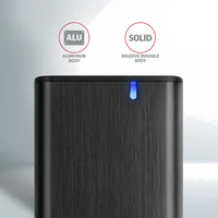 Axagon EEM2-SBC externes Gehäuse für M.2 SSDs USB-C 3.2 Gen 2 - schwarz Enceinte ssd Noir - 5
