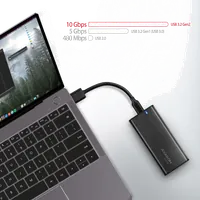 Axagon EEM2-SBC externes Gehäuse für M.2 SSDs USB-C 3.2 Gen 2 - schwarz Enceinte ssd Noir - 7