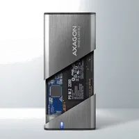 Axagon EEM2-SG2 Boîtier de disques de stockage Enceinte ssd Gris M.2 - 2