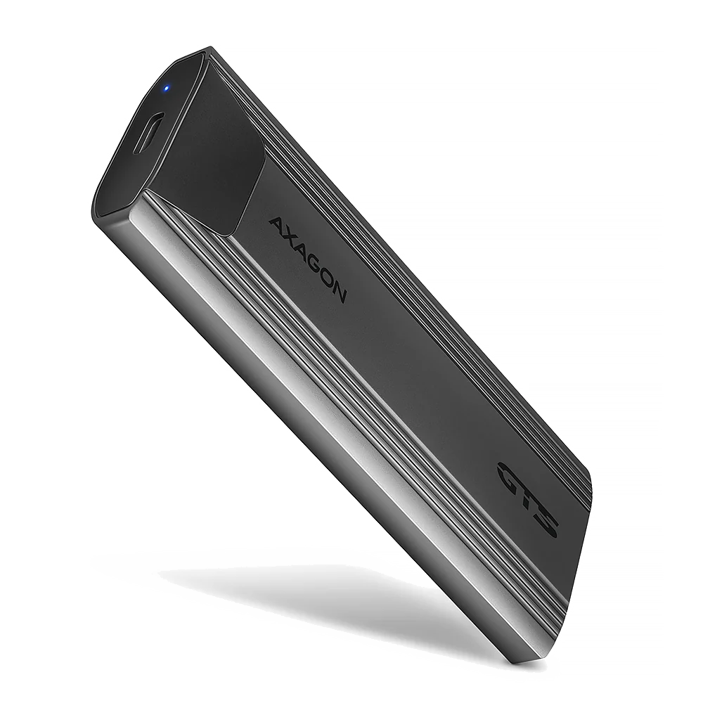 Axagon EEM2-GTS2 Boîtier de disques de stockage Enceinte ssd Noir M.2