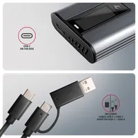 Axagon EEM2-SD2 Boîtier de disques de stockage Enceinte ssd Gris M.2 - 7