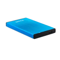 TooQ TQE-2527BL Boîtier de disques de stockage Boîtier HDD Noir, Bleu 2.5" - 2