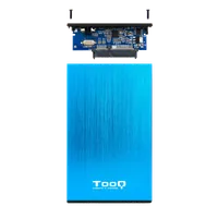 TooQ TQE-2527BL Boîtier de disques de stockage Boîtier HDD Noir, Bleu 2.5" - 6