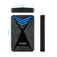 TooQ TQE-2550BL Boîtier de disques de stockage Boîtier disque dur/SSD Noir 2.5" - 3