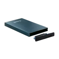 TooQ TQE-2527PB Boîtier de disques de stockage Boîtier HDD Noir, Marine 2.5" - 3