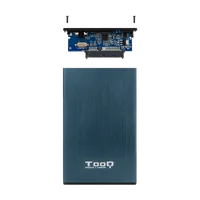 TooQ TQE-2527PB Boîtier de disques de stockage Boîtier HDD Noir, Marine 2.5" - 5