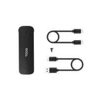 TooQ TQE-2201B Boîtier de disques de stockage Enceinte ssd Noir M.2 - 3