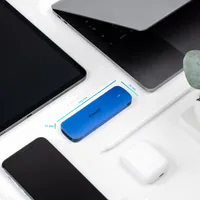 TooQ TQE-2201BL Boîtier de disques de stockage Enceinte ssd Bleu M.2 - 2
