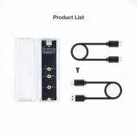 TooQ TQE-2200 Boîtier de disques de stockage Enceinte ssd Transparent M.2 - 2