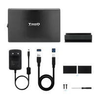 TooQ TQE-3531B Boîtier de disques de stockage Boîtier HDD Noir 3.5" - 6