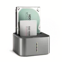 Axagon ADSA-DC Station d'accueil de disques de stockage USB 3.2 Gen 1 (3.1 Gen 1) Type-A Gris