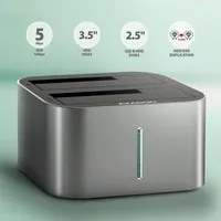 Axagon ADSA-DC Station d'accueil de disques de stockage USB 3.2 Gen 1 (3.1 Gen 1) Type-A Gris - 2