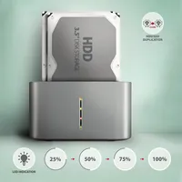 Axagon ADSA-DC Station d'accueil de disques de stockage USB 3.2 Gen 1 (3.1 Gen 1) Type-A Gris - 3