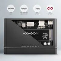 Axagon ADSA-CC USB-C 10Gbps - NVMe M.2 SSD & SATA 2.5/3.5 SSD/HDD CLONE MASTER 2 - Digital/Daten - NVMe USB 3.2 Gen 2 (3.1 Gen 2) Type-C Noir - 7