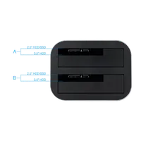 TooQ TQDS-805G Station d'accueil de disques de stockage USB 3.2 Gen 1 (3.1 Gen 1) Type-B Aluminium - 4