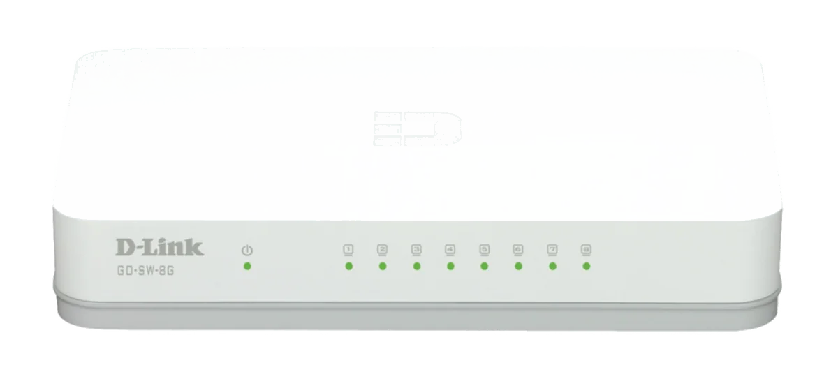 D-Link GO-SW-8G/E commutateur réseau Non-géré Gigabit Ethernet (10/100/1000) Blanc