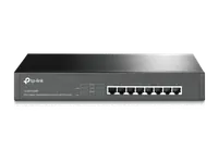 TP-Link TL-SG1008MP Non-géré Gigabit Ethernet (10/100/1000) Connexion Ethernet, supportant l'alimentation via ce port (PoE) 1U Noir