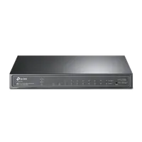 TP-Link TL-SG2210P Géré L2 Gigabit Ethernet (10/100/1000) Connexion Ethernet, supportant l'alimentation via ce port (PoE) Noir - 1