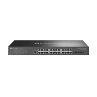 TP-Link Omada SG3428X commutateur réseau Géré L2+/L3 Gigabit Ethernet (10/100/1000) 1U Noir