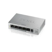 Zyxel GS1005HP Non-géré Gigabit Ethernet (10/100/1000) Connexion Ethernet, supportant l'alimentation via ce port (PoE) Argent