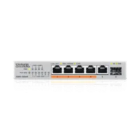 Zyxel XMG-105HP Non-géré 2.5G Ethernet (100/1000/2500) Connexion Ethernet, supportant l'alimentation via ce port (PoE) Argent - 3