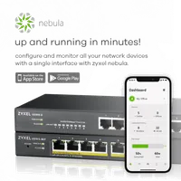 Zyxel GS1915-8EP Géré L2 Gigabit Ethernet (10/100/1000) Connexion Ethernet, supportant l'alimentation via ce port (PoE) Noir - 4