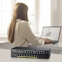 Zyxel GS1915-8EP Géré L2 Gigabit Ethernet (10/100/1000) Connexion Ethernet, supportant l'alimentation via ce port (PoE) Noir - 8
