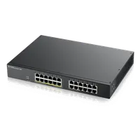 Zyxel GS1900-24EP Géré L2 Gigabit Ethernet (10/100/1000) Connexion Ethernet, supportant l'alimentation via ce port (PoE) Noir