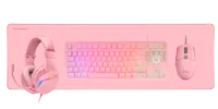 Mars Gaming MCP-RGB3P clavier Souris incluse USB Français Rose - 2