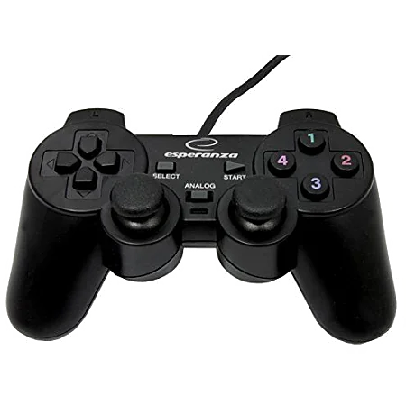 Manette de jeu Esperanza Warrior pour PC (Noir)