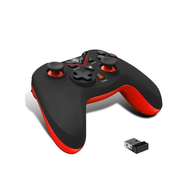 Manette de jeu sans fil Spirit of Gamer XGP Xtrem pour PS3 (Noir/Rouge)