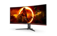 AOC G2 CU34G2XE/BK écran plat de PC 86,4 cm (34") 3440 x 1440 pixels Wide Quad HD LCD Noir, Rouge - 5