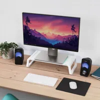 Trust 25351 support d'écran plat pour bureau Transparent, Blanc - 3