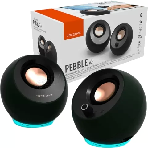 Enceintes Creative Pebble V3 (Noir)
