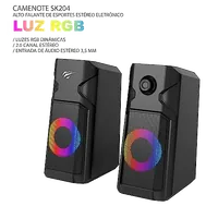 Enceintes Havit SK208 Pro RGB Illuminated (Noir)
