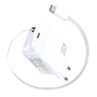 Chargeur secteur Bluestock GaN 1x USB-A + 1x USB-C 30W (Blanc) - 2