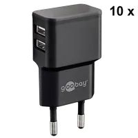 Chargeur secteur Goobay 2x ports USB-A 12W (Blanc) - 3