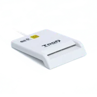 TooQ TQR-210W lecteur de cartes à puce Intérieure USB 2.0 Blanc
