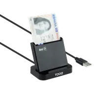 TooQ TQR-220B lecteur de cartes à puce Intérieure USB USB 2.0 Noir - 2