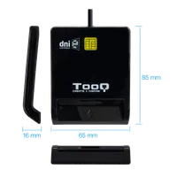 TooQ TQR-211B lecteur de cartes à puce Intérieure USB USB 2.0 Noir - 2