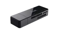 Trust NANGA lecteur de carte mémoire USB 3.2 Gen 1 (3.1 Gen 1) Type-A Noir